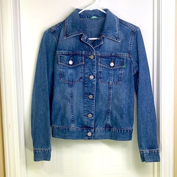 United Colors of Benetton - Jean Bomber Jacket XS - Picture 1 of 10
